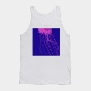 Fuchsia Glowing Jelly Fish Tank Top